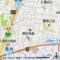 東京都新宿区上落合2丁目24周辺の地図