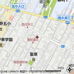 ＳＡＮパーク武蔵野西久保２駐車場周辺の地図