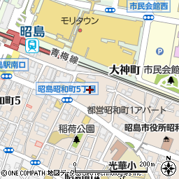 ＳＡＮパーク昭島昭和町１駐車場周辺の地図