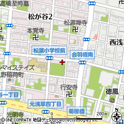 東京都台東区松が谷1丁目12-11周辺の地図