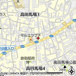 東京都新宿区高田馬場3丁目22周辺の地図