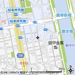 東京都江戸川区松本2丁目4-18周辺の地図