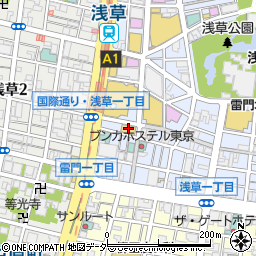 ａｕショップ浅草ＲＯＸ周辺の地図