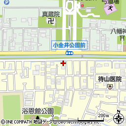 小金井公園入口周辺の地図