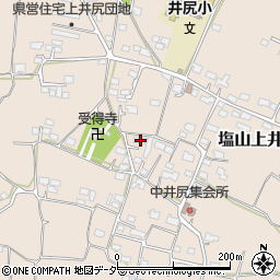 山梨県甲州市塩山上井尻656周辺の地図