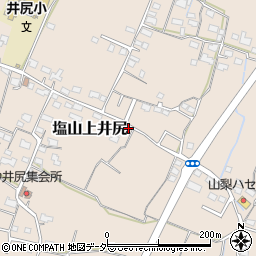 山梨県甲州市塩山上井尻452周辺の地図