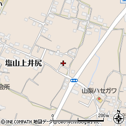 山梨県甲州市塩山上井尻1539周辺の地図