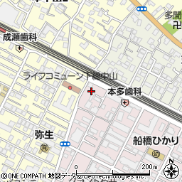 千葉県船橋市二子町381周辺の地図