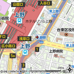 SHOO LOONG KAN 上野店周辺の地図