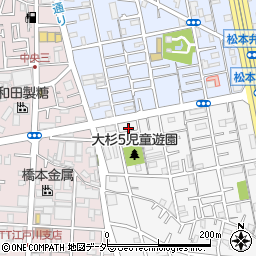 東京都江戸川区大杉5丁目12-11周辺の地図