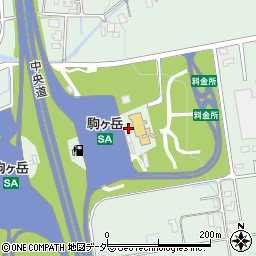 デイリーヤマザキ中央道駒ヶ岳ＳＡ下り店周辺の地図