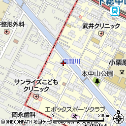千葉県船橋市本中山4丁目25-21周辺の地図