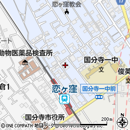 アザレア恋ヶ窪２周辺の地図