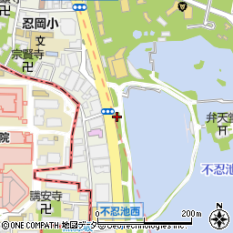 上野警察署池之端交番周辺の地図