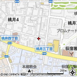 桃井ハイツ周辺の地図