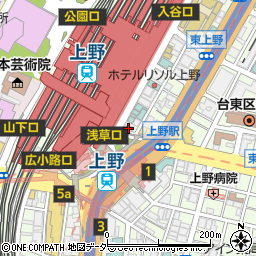南大門上野駅前ビル周辺の地図