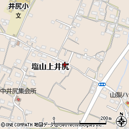 山梨県甲州市塩山上井尻466周辺の地図