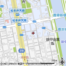 東京都江戸川区松本2丁目4-3周辺の地図