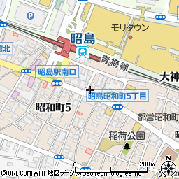 株式会社タウンハウジング昭島店周辺の地図