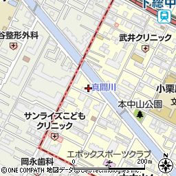 千葉県船橋市本中山4丁目25周辺の地図