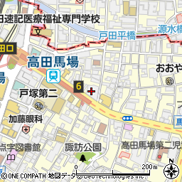 フードウェイ FOOD WAY 高田馬場店周辺の地図