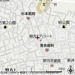 区営野方一丁目アパート８号棟周辺の地図