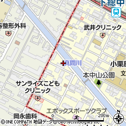 千葉県船橋市本中山4丁目25-20周辺の地図