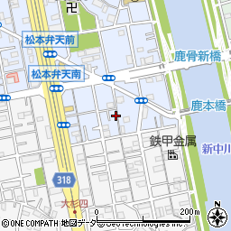 東京都江戸川区松本2丁目4-17周辺の地図