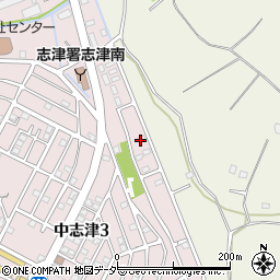 千葉県佐倉市中志津3丁目33周辺の地図