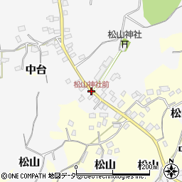 松山神社前周辺の地図