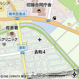 千葉県佐倉市表町4丁目4周辺の地図