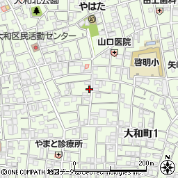コインパーク中野大和町第５駐車場周辺の地図