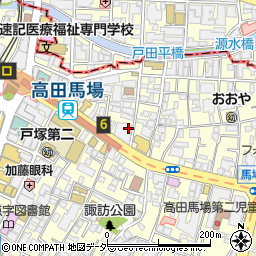 株式会社ネオシンワ　高田馬場分室周辺の地図