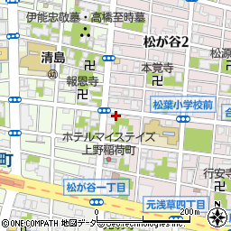 東京都台東区松が谷1丁目14-11周辺の地図