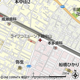 千葉県船橋市二子町380周辺の地図