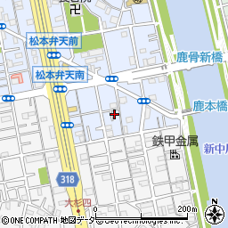 東京都江戸川区松本2丁目4-16周辺の地図