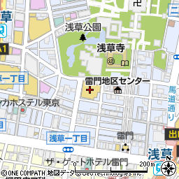 台東区立浅草公会堂周辺の地図