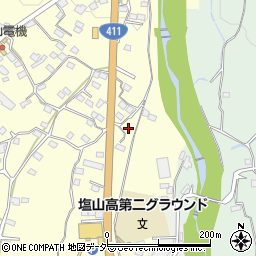 山梨県甲州市塩山千野144周辺の地図