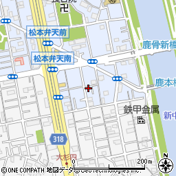 東京都江戸川区松本2丁目4-4周辺の地図