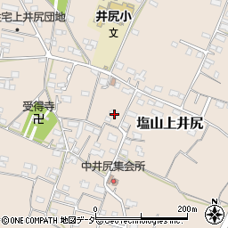 山梨県甲州市塩山上井尻666周辺の地図