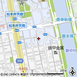 東京都江戸川区松本2丁目5-4周辺の地図