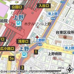 ボクシング・クラブ上野周辺の地図