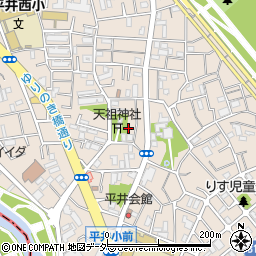 東京都江戸川区平井7丁目28周辺の地図