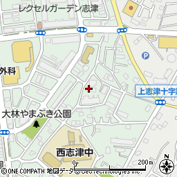千葉県佐倉市西志津4丁目周辺の地図