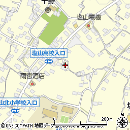 山梨県甲州市塩山千野3645周辺の地図