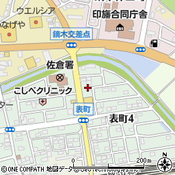 りらくる　佐倉店周辺の地図