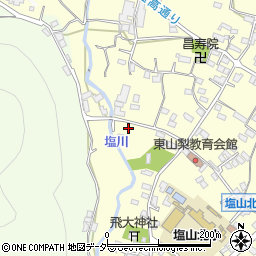 山梨県甲州市塩山千野3264-5周辺の地図