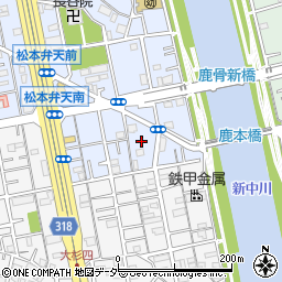 東京都江戸川区松本2丁目5周辺の地図