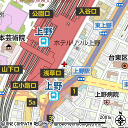 上野 和牛焼肉 USHIHACHI 極周辺の地図
