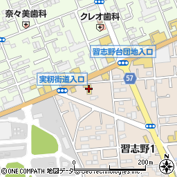 ＨｏｎｄａＣａｒｓ千葉北習志野店周辺の地図